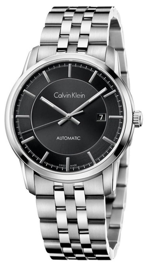 Calvin Klein Infinity Black Dial Silver Steel Strap Watch for Men - K5S34141 Buy Now By Calvin Klein