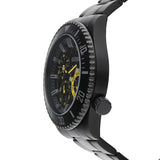 Guess Axel Multifunction Black Dial Black Steel Strap Watch For Men - GW0488G3 Buy Now By Guess