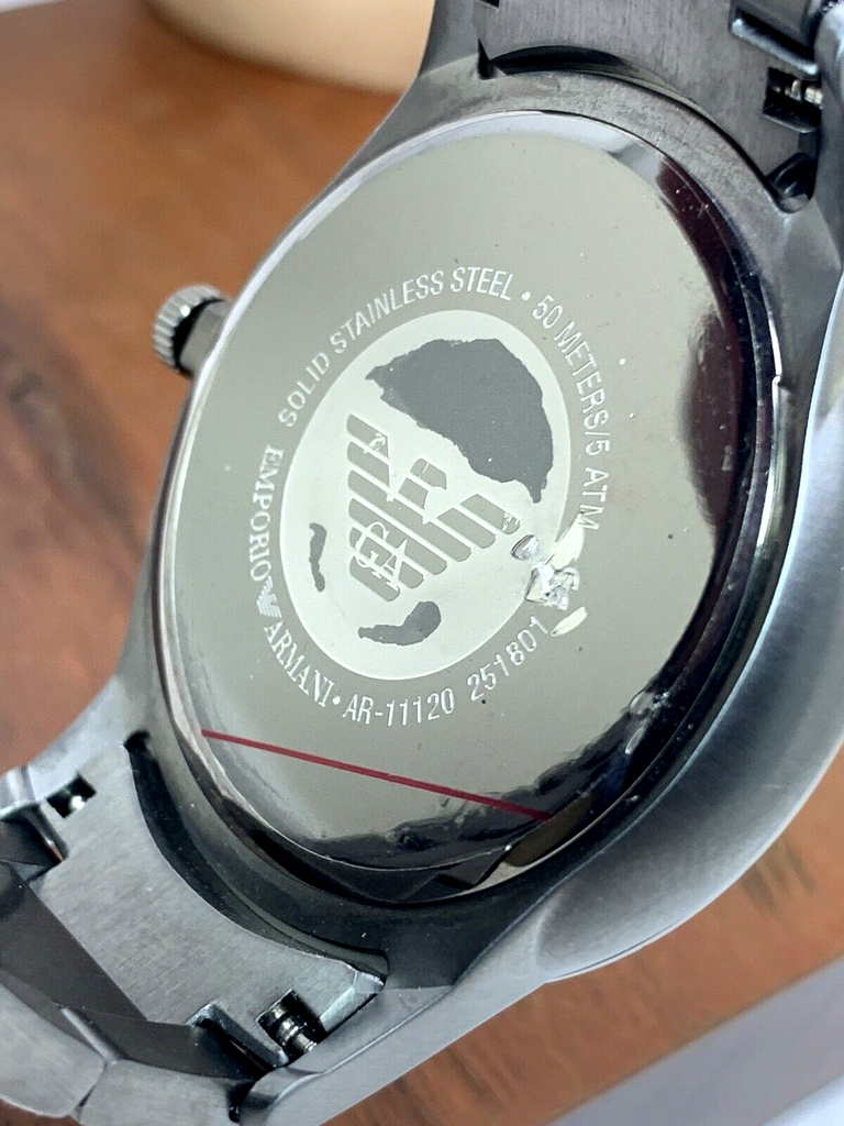 Emporio Armani Renato Quartz Grey Dial Grey Steel Strap Watch For Men - AR11120 Buy Now By Emporio Armani