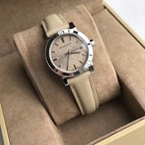 Burberry The City Beige Dial Beige Leather Strap Watch for Women - BU9207 Buy Now By Burberry