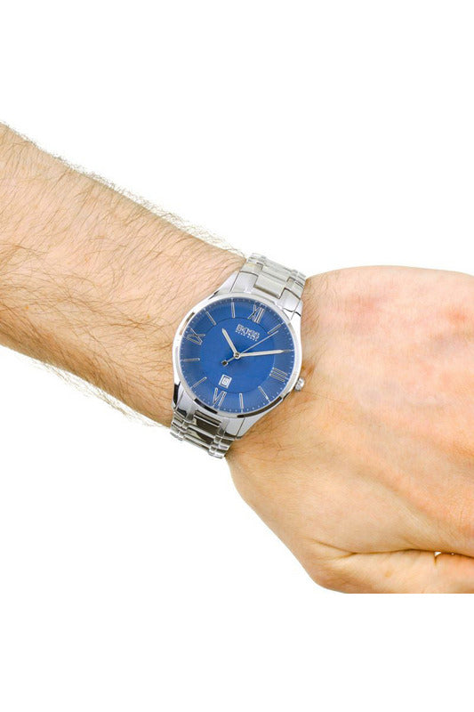 Hugo Boss Governer Blue Dial Silver Steel Strap Watch for Men - 1513487 Buy Now By Hugo Boss