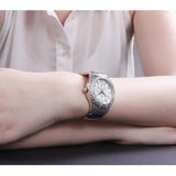 Guess Siren White Dial Silver Steel Strap Watch for Women - W0442L1 Buy Now By Guess