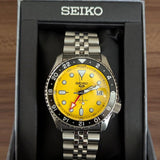 Seiko 5 Sport SKX GMT US Special Creation Automatic Yellow Dial Silver Steel Strap Watch for Men - SSK017K1 Buy Now By Seiko