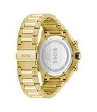 Hugo Boss Globetrotter Chronograph Black Dial Gold Steel Strap Watch for Men - 1513932 Buy Now By Hugo Boss