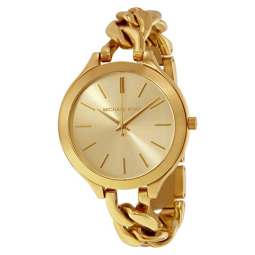 Michael Kors Runway Gold Dial Gold Steel Strap Watch for Women - MK3222 Buy Now By Michael Kors
