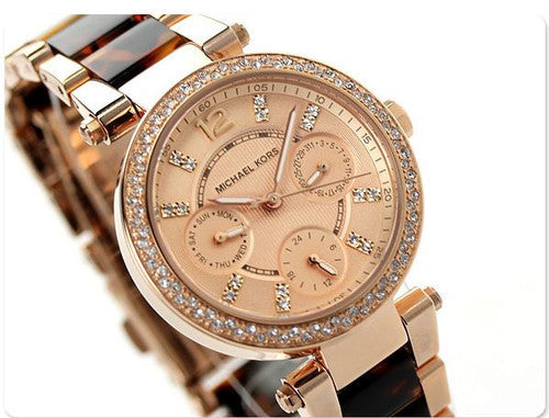 Michael Kors Parker Gold Dial Two Tone Steel Strap Watch for Women - MK5841 Buy Now By Michael Kors