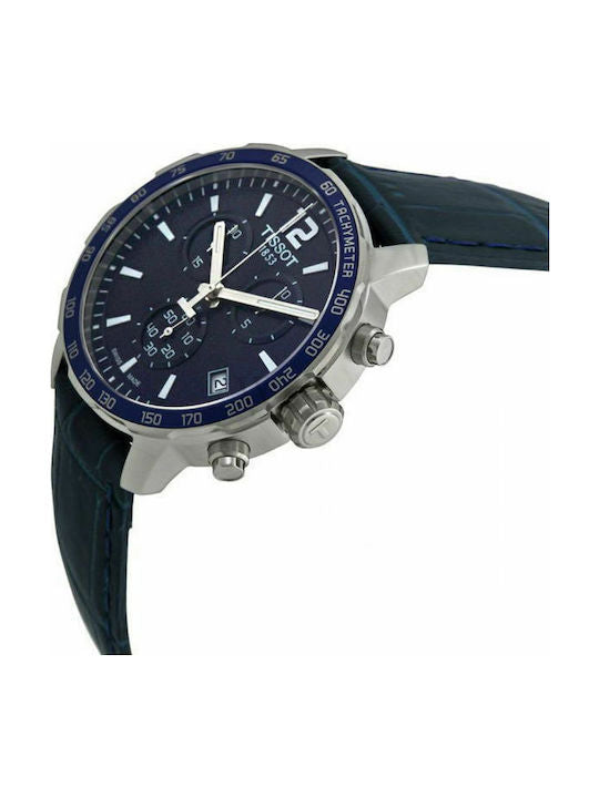 Tissot T Sport Quickster Chronograph Blue Dial Watch For Men - T095.417.16.047.00 Buy Now By Tissot