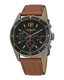 Coach Sullivan Chronograph Black Dial Brown Leather Strap Watch for Men - 14602070 Buy Now By Coach