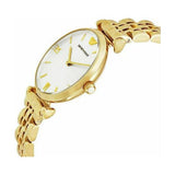 Emporio Armani Gianni T Bar Silver Dial Gold Stainless Steel Strap Watch For Women - AR1877 Buy Now By Emporio Armani