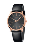 Calvin Klein Posh Black Dial Black Leather Strap Watch for Men - K8Q316C3 Buy Now By Calvin Klein
