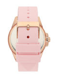 Guess Frontier Diamonds Rose Gold Dial Pink Rubber Strap Watch For Women - W1160L5 Buy Now By Guess