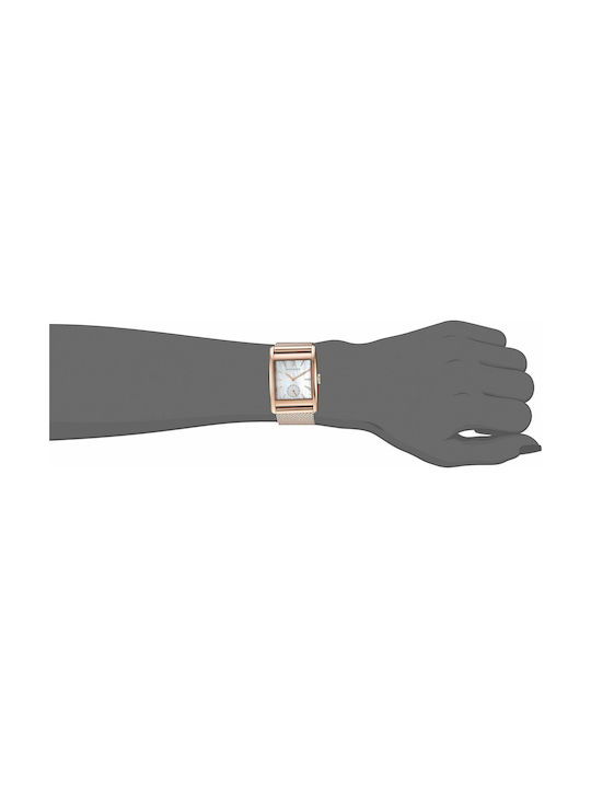Movado Heritage White Mother of Pearl Dial Rose Gold Mesh Bracelet Watch For Women - 3650041 Buy Now By Movado