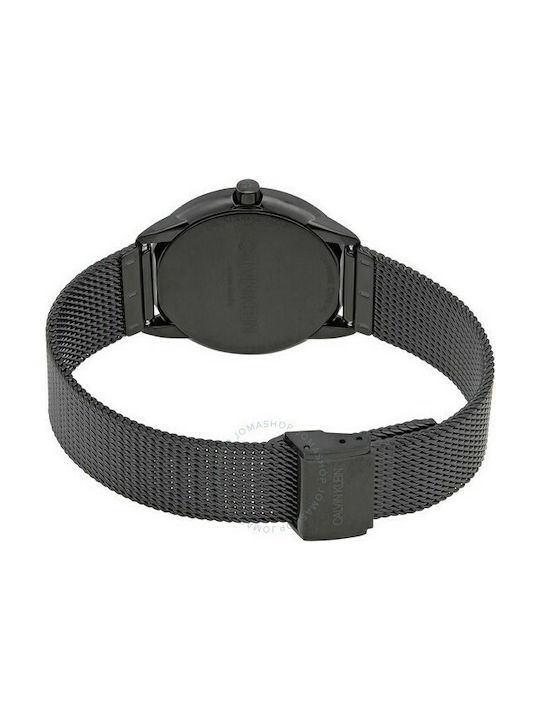 Calvin Klein Minimal Diamonds Black Dial Black Mesh Bracelet Watch for Women - K3M22X2X Buy Now By Calvin Klein