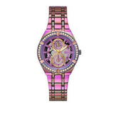 Guess Allara Quartz Purple Dial Purple Steel Strap Watch For Women - GW0604L4 Buy Now By Guess