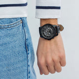 Armani Exchange Banks Chronograph Black Dial Black Steel Strap Watch For Men - AX1722 Buy Now By Armani Exchange