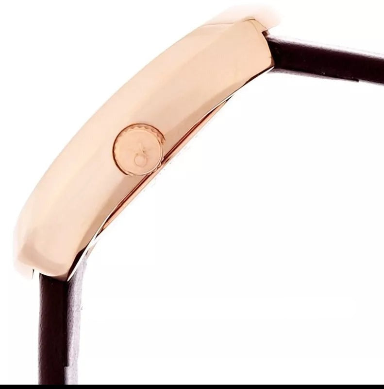 Calvin Klein Incentive White Dial Brown Leather Strap Watch for Women - K3P236G6 Buy Now By Calvin Klein