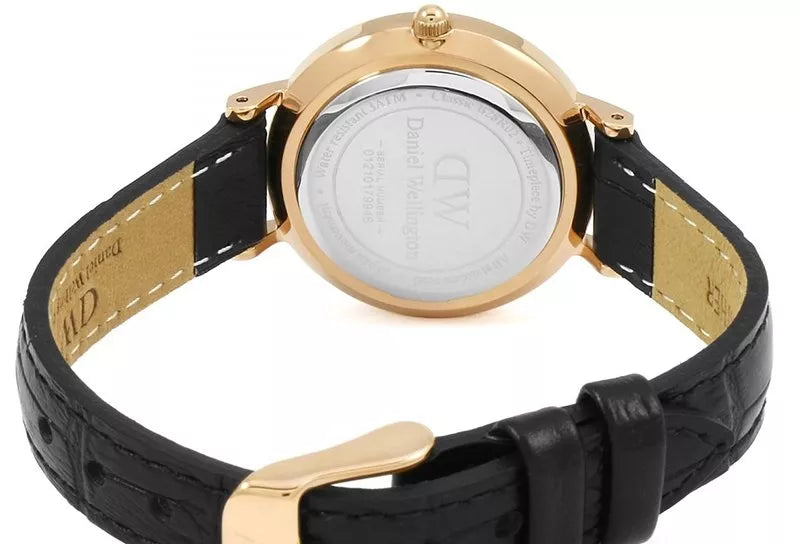 Daniel Wellington Classic Petite Reading White Dial Black Leather Strap Watch For Women - DW00100229 Buy Now By Daniel Wellington