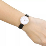 Daniel Wellington Classic Petite Reading White Dial Black Leather Strap Watch For Women - DW00100229 Buy Now By Daniel Wellington