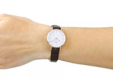 Daniel Wellington Classic Petite York White Dial Brown Leather Strap Watch For Women - DW00100232 Buy Now By Daniel Wellington