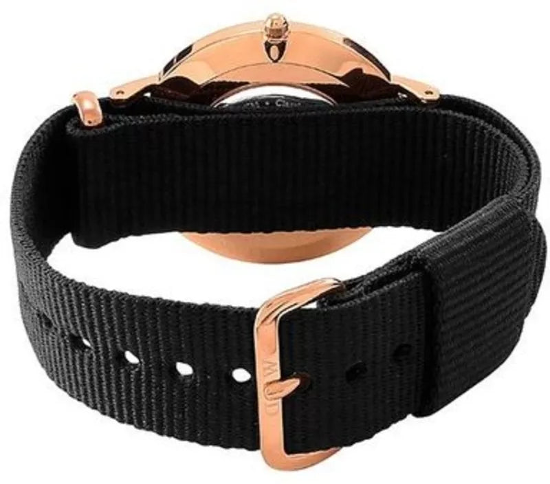 Daniel Wellington Classic Cornwall White Dial Black Nylon Strap Watch For Men - DW00100257 Buy Now By Daniel Wellington