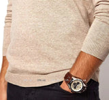 Fossil Coachman Chronograph White Dial Brown Leather Strap Watch for Men - CH2890 Buy Now By Fossil