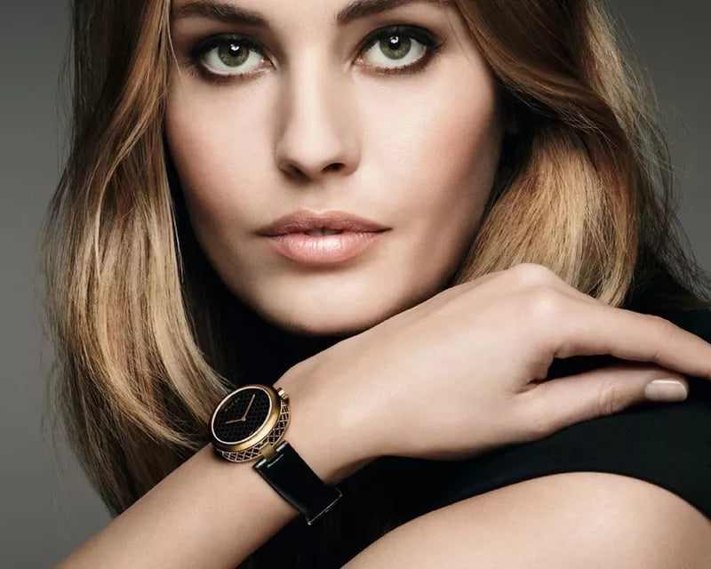 Gucci Diamantissima Quartz Black Dial Black Leather Strap Watch for Women - YA141501 Buy Now By Gucci