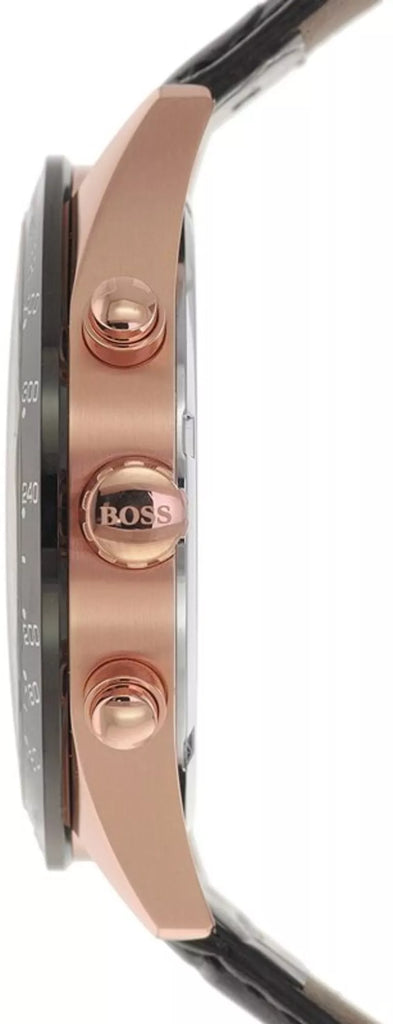 Hugo Boss Talent Chronograph Black Dial Black Leather Strap Watch For Men - 1513580 Buy Now By Hugo Boss