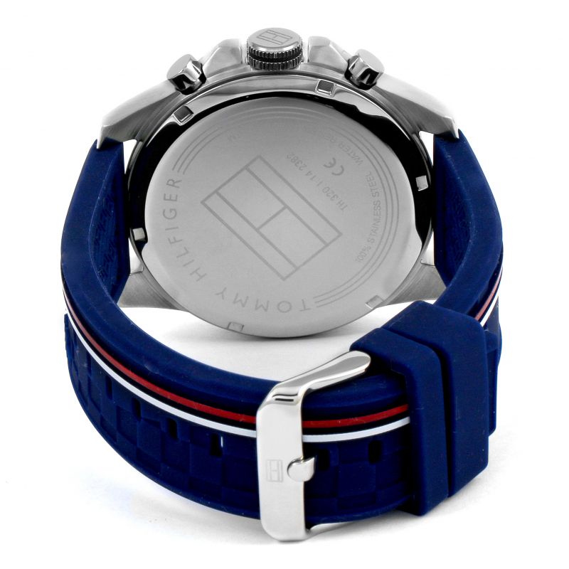 Tommy Hilfiger Decker Blue Dial Blue Rubber Strap Watch for Men - 1791476 Buy Now By Tommy Hilfiger