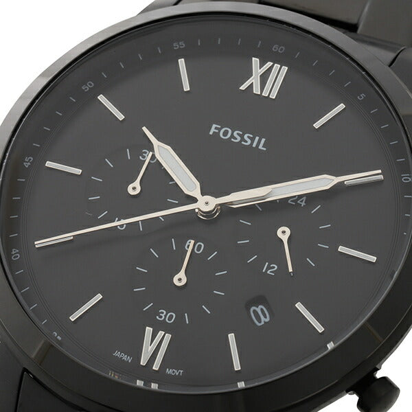 Fossil Neutra Chronograph Black Dial Black Steel Strap Watch for Men - FS5474 Buy Now By Fossil