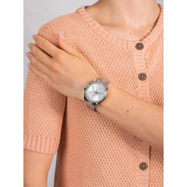 Michael Kors Bradshaw Quartz Silver Dial Silver Steel Strap Watch For Women - MK6554 Buy Now By Michael Kors