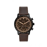 Fossil Goodwin Chronograph Brown Dial Brown Leather Strap Watch for Men - FS5529 Buy Now By Fossil