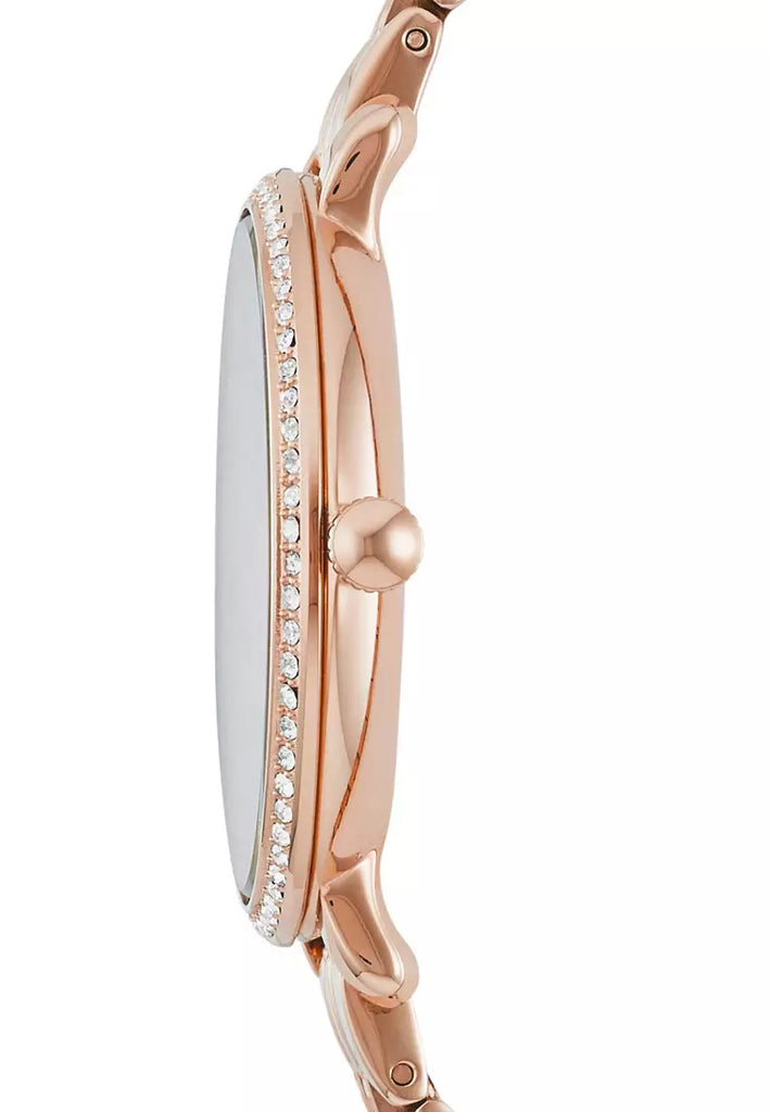 Fossil Jacqueline Rose Gold Dial Rose Gold Steel Strap Watch for Women - ES3546 Buy Now By Fossil