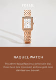Fossil Raquel Three Hand Date White Dial Rose Gold Steel Strap Watch For Women - ES5271 Buy Now By Fossil