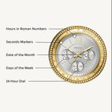 Fossil Stella Sport Multifunction Silver Dial Two Tone Steel Strap Watch for Women - ES5107 Buy Now By Fossil