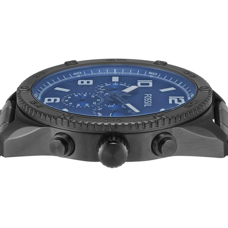 Fossil Brox Multifunction Blue Dial Grey Steel Strap Watch for Men - BQ2798 Buy Now By Fossil