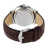 Fossil Neutra Minimalist Moonphase Silver Dial Brown Leather Strap Watch for Men - FS5905 Buy Now By Fossil