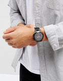 Fossil Townsman Chronograph Black Dial Black Steel Strap Watch for Men - FS5379 Buy Now By Fossil