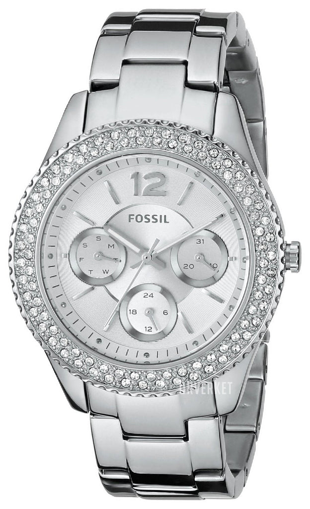 Fossil Stella Silver Dial Silver Steel Strap Watch for Women - ES3588 Buy Now By Fossil