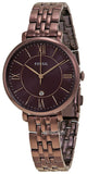 Fossil Jacqueline Brown Dial Brown Steel Strap Watch for Women - ES4100 Buy Now By Fossil