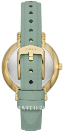 Fossil Jacqueline Analog Moonphase Mother of Pearl White Dial Green Leather Strap Watch for Women - ES5168 Buy Now By Fossil