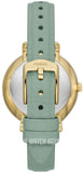 Fossil Jacqueline Analog Moonphase Mother of Pearl White Dial Green Leather Strap Watch for Women - ES5168 Buy Now By Fossil