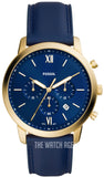 Fossil Neutra Chronograph Blue Dial Blue Leather Strap Watch for Men - FS5790 Buy Now By Fossil