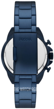 Fossil Bronson Chronograph Blue Dial Blue Steel Strap Watch for Men - FS5916 Buy Now By Fossil