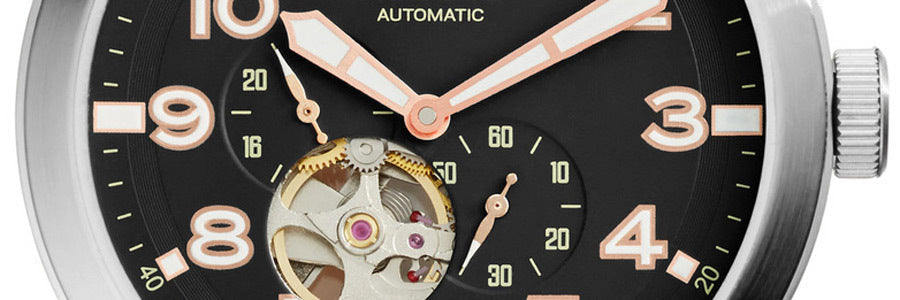 Fossil Pilot 54 Automatic Black Dial Brown Leather Strap Watch for Men - ME3118 Buy Now By Fossil