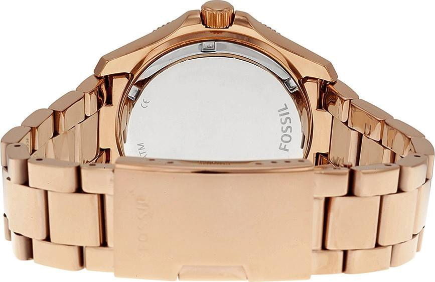 Fossil Cecile Rose Gold Dial Rose Gold Steel Strap Watch for Women - AM4483 Buy Now By Fossil