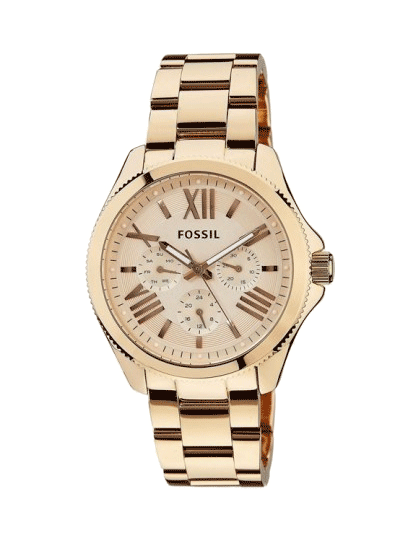 Fossil Cecile Rose Gold Dial Rose Gold Steel Strap Watch for Women - AM4511 Buy Now By Fossil