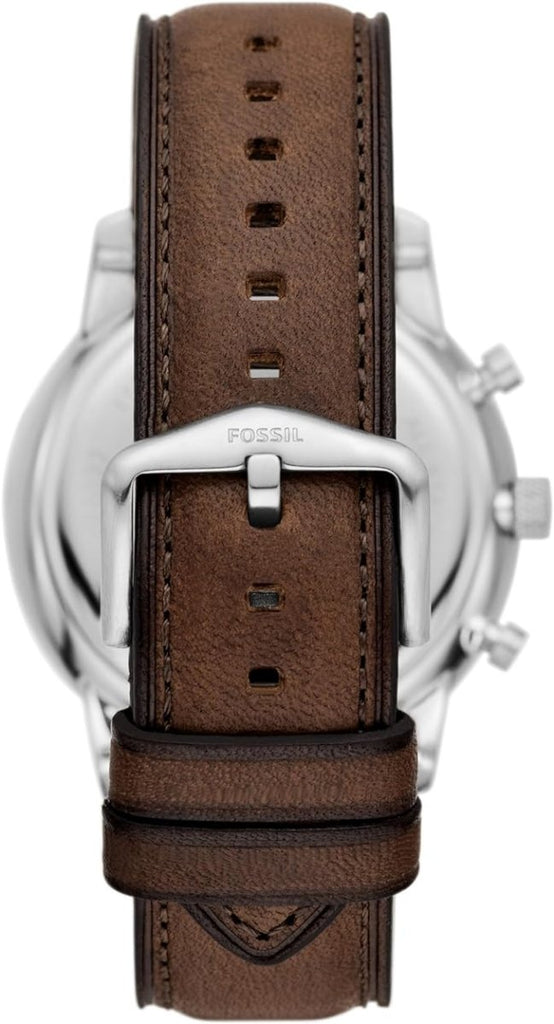 Fossil Neutra Chronograph White Dial Brown Leather Strap Watch for Men - FS6022 Buy Now By Fossil