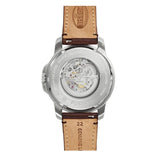 Fossil Townsman Automatic Skeleton White Dial Brown Leather Strap Watch for Men - ME3078 Buy Now By Fossil
