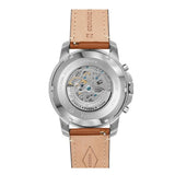 Fossil Grant Sport Automatic Skeleton Blue Dial Brown Leather Strap Watch for Men - ME3140 Buy Now By Fossil