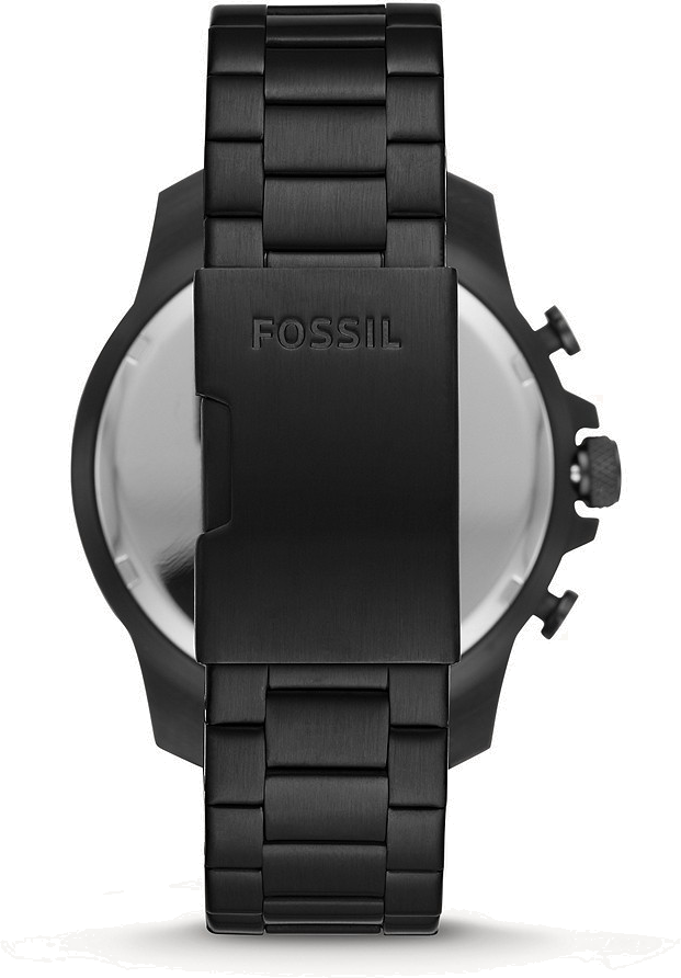 Fossil Bowman Chronograph Black Dial Black Steel Strap Watch for Men - FS5603 Buy Now By Fossil